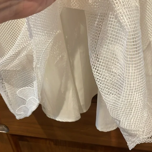 NWOT Anthropologie Mare Mare Sabine Embroidered Mini Dress White Size Medium - Picture 8 of 14